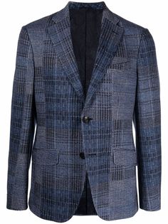 ETRO однобортный пиджак в клетку