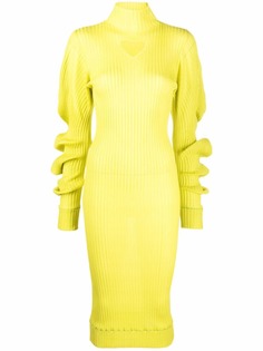 Bottega Veneta платье в рубчик