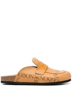 JW Anderson лоферы с открытой пяткой и логотипом