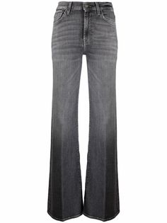 7 For All Mankind расклешенные джинсы с завышенной талией