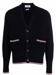 Thom Browne кардиган с полосками RWB