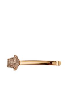 Versace La Medusa crystal-embellished hair pin