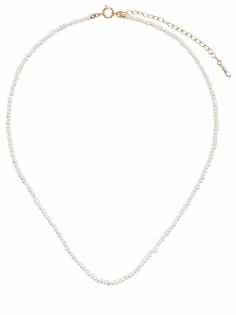 Mizuki колье Dancing Pearl из желтого золота