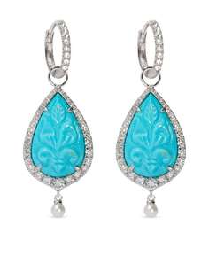Annoushka серьги Unique из белого золота с бриллиантами