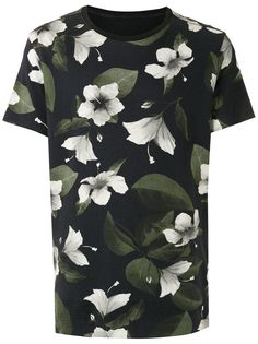 Osklen двусторонняя футболка Aqua с цветочным принтом