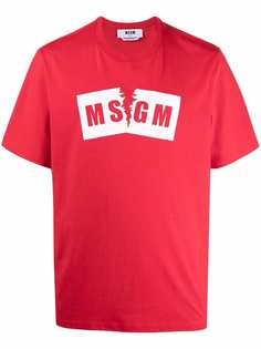 MSGM футболка с логотипом