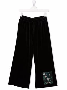 Kenzo Kids широкие брюки с нашивкой-логотипом