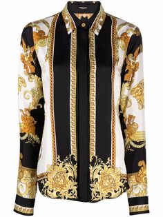 Versace рубашка с принтом Medusa Renaissance