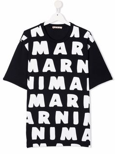 Marni Kids футболка с логотипом