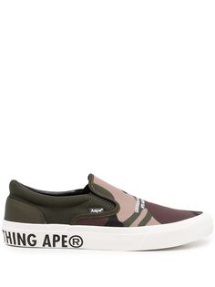 AAPE BY *A BATHING APE® слипоны с логотипом