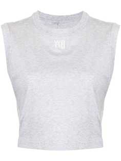 alexanderwang.t футболка без рукавов с нашивкой-логотипом