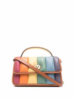 Coach стеганый клатч с поворотным замком