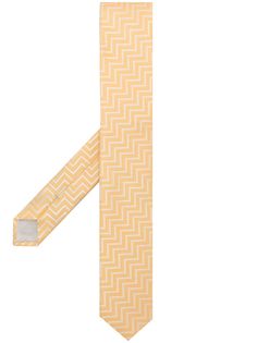 Giorgio Armani шелковый галстук с геометричным принтом
