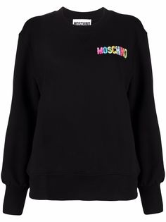 Moschino толстовка с вышитым логотипом