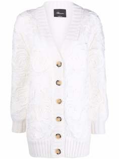 Blumarine кардиган с цветочной аппликацией