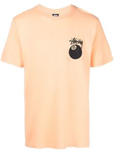 Stussy футболка с логотипом 8-Ball