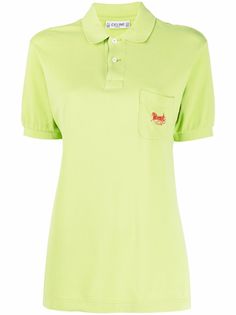 Céline Pre-Owned рубашка поло 1990-х годов с вышитым логотипом