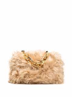 Bottega Veneta меховая сумка на плечо Chain Pouch