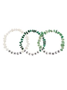 TBalance Crystals набор Secure Balance Peace из трех браслетов
