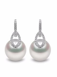 Yoko London серьги Classic из белого золота с жемчугом и бриллиантами