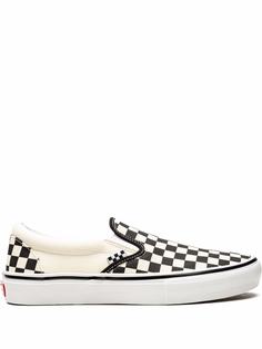 Vans клетчатые слипоны