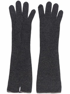 Fabiana Filippi трикотажные перчатки с декором Monili