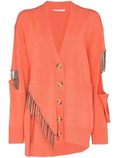 Christopher Kane cutout cupchain knitted cardigan