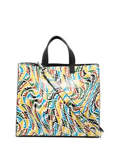Fendi FF Vertigo leather tote bag