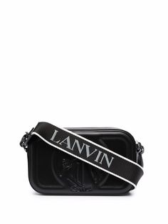 LANVIN каркасная сумка с тисненым логотипом