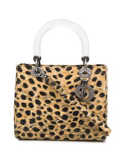 Christian Dior сумка Cheetah Lady Dior pre-owned