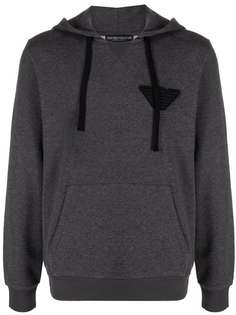 Emporio Armani logo drawstring hoodie