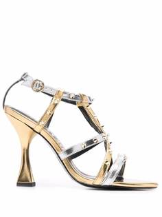 Versace Jeans Couture spike-embellished leather sandals