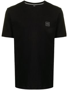 BOSS футболка с нашивкой-логотипом