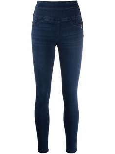 Patrizia Pepe embroidered-logo cropped jeans