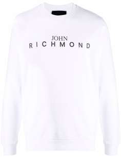 John Richmond logo-print cotton sweatshirt
