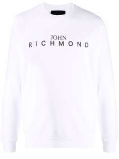 John Richmond logo-print cotton sweatshirt