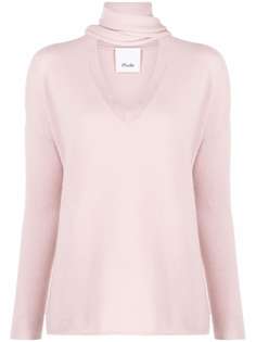 Allude scarf-neck cashmere jumper