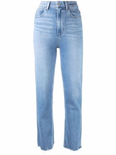 PAIGE high-waisted straight-leg jeans