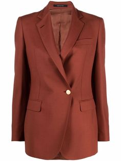 Tagliatore single-breasted cupro blazer