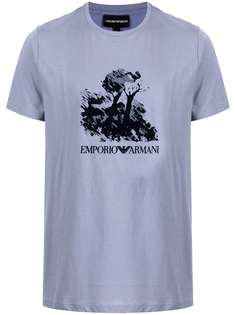 Emporio Armani logo-print cotton T-shirt