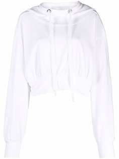 No Ka Oi Lifestyle rib-trimmed cropped hoodie