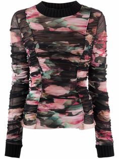 Blumarine ruched detail top