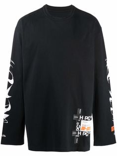 Heron Preston футболка с длинными рукавами и логотипом