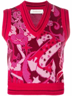 ZIMMERMANN intarsia-knit vest
