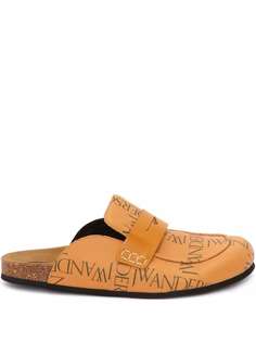 JW Anderson MENS LOAFER LEATHER GRID PRINT