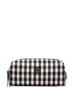 Tory Burch косметичка в клетку гингем