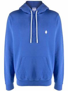 Marcelo Burlon County of Milan CROSS REGULAR HOODIE BLUE WHITE