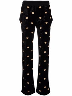 Moschino брюки с вышивкой