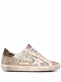 Golden Goose кеды Superstar с блестками