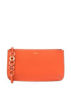 Chloé Darryl leather clutch bag